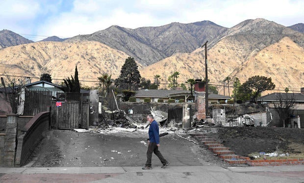 Scenes from the aftermath of the Eaton fire.