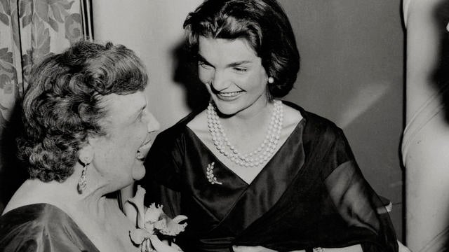 Jackie and John F Kennedy Laughing with Perle Mesta 