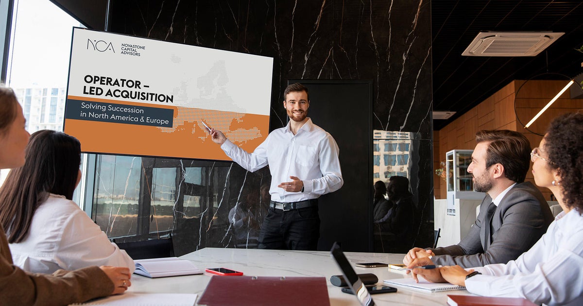 Novastone solves SME Succession Challenges with Operator-led Acquisitions