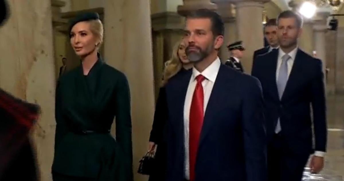 Trump children arrive for inauguration ceremony