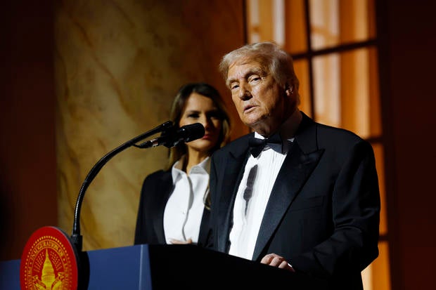 Donald Trump Attends Candlelight Dinner At Building Museum On Eve Of Inauguration 