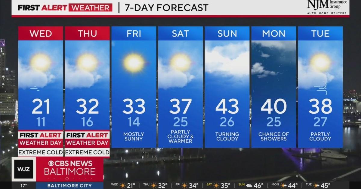 Overnight temperatures coldest of year in Maryland