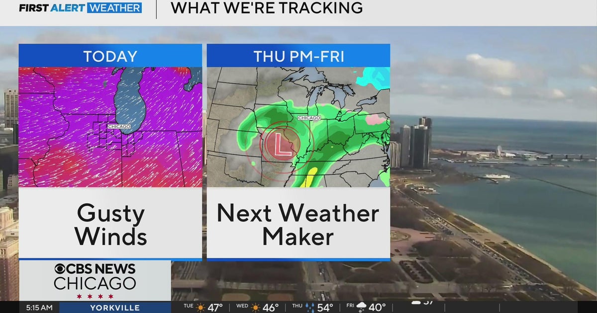 Windy and warmer day in Chicago - CBS Chicago