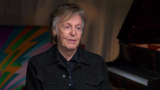 Paul McCartney during his interview with 60 Minutes