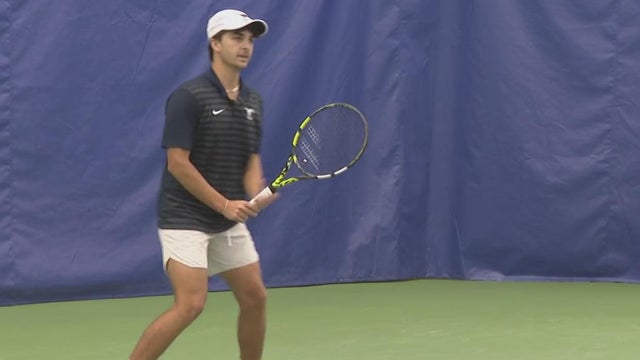 SMU tennis player Trevor Svajda