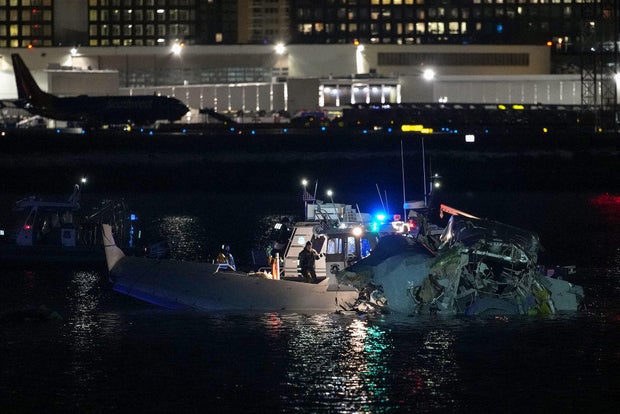 Emergency Crews Respond To Aircraft Crash Near Reagan National Airport