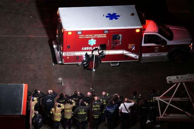 American Airlines Plane And Black Hawk Helicopter Crash Near Reagan National Airport