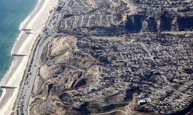 Powerful Winds Fuel Multiple Fires Across Los Angeles Area 