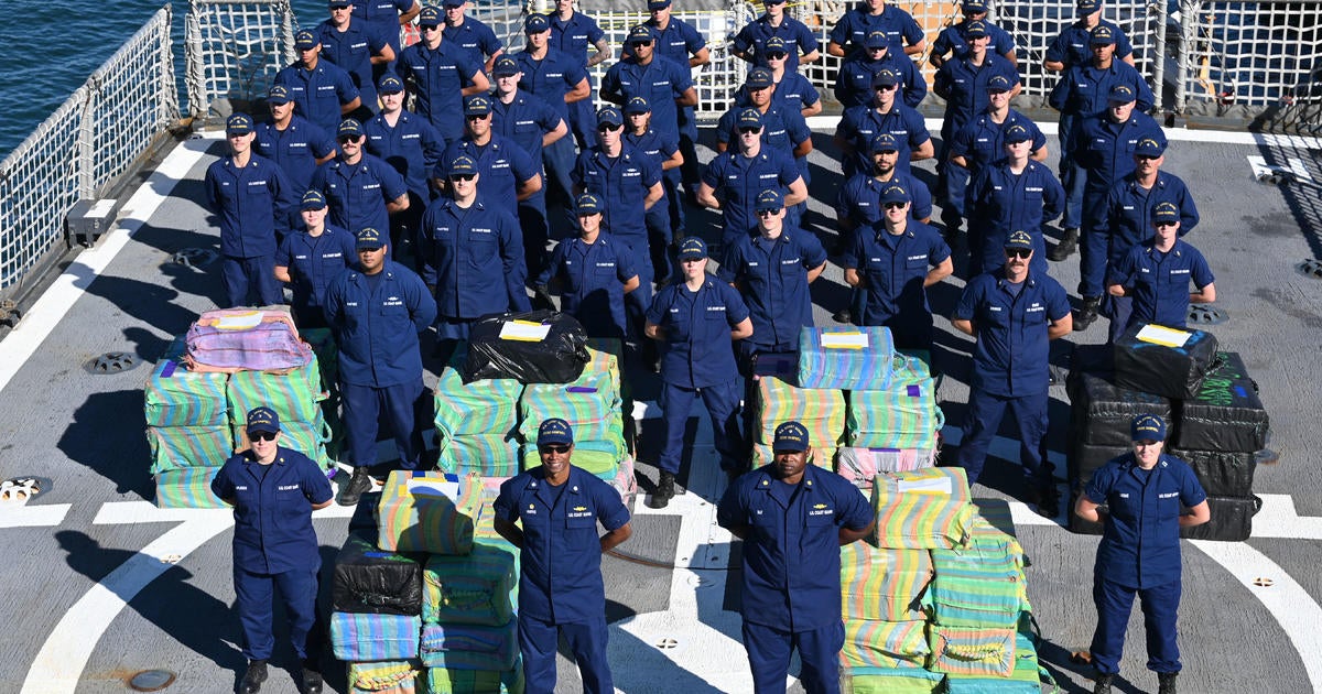 Coast Guard releases images after crew seizes $91 million in drugs at sea