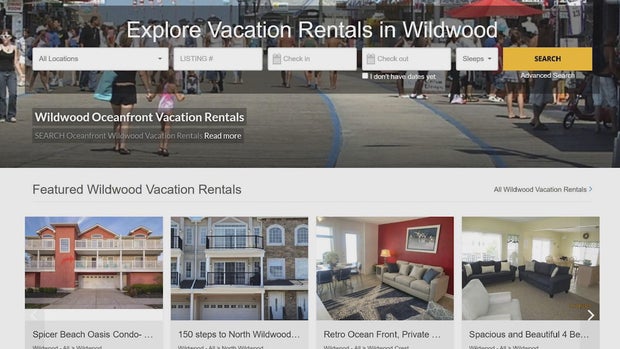 Wildwood, New Jersey vacation rental listings