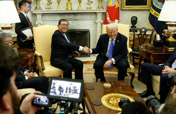 President Trump Hosts Japan's Prime Minister Shigeru Ishiba At The White House 