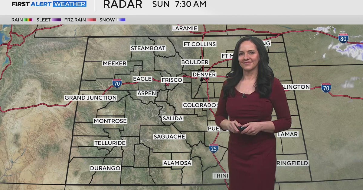 Sunny and mild Sunday before cold and snow for Colorado - CBS Colorado