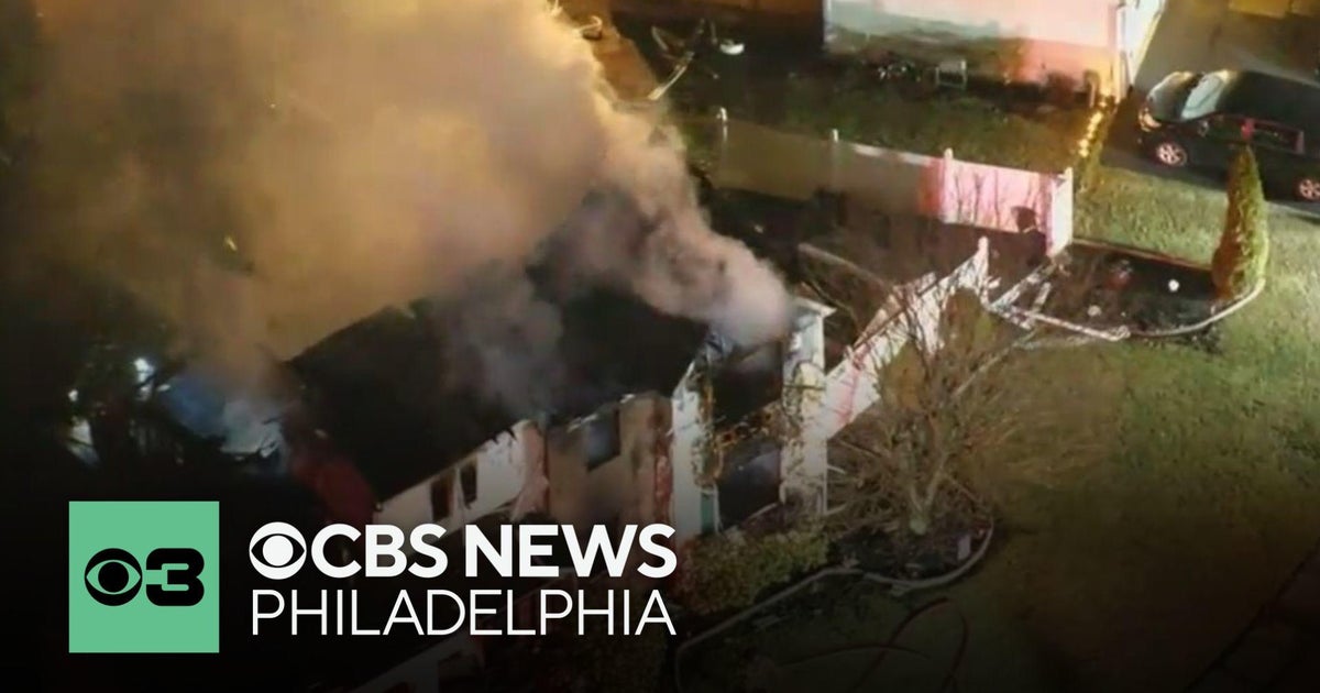Firefighters battle early morning fire in Bensalem - CBS Philadelphia