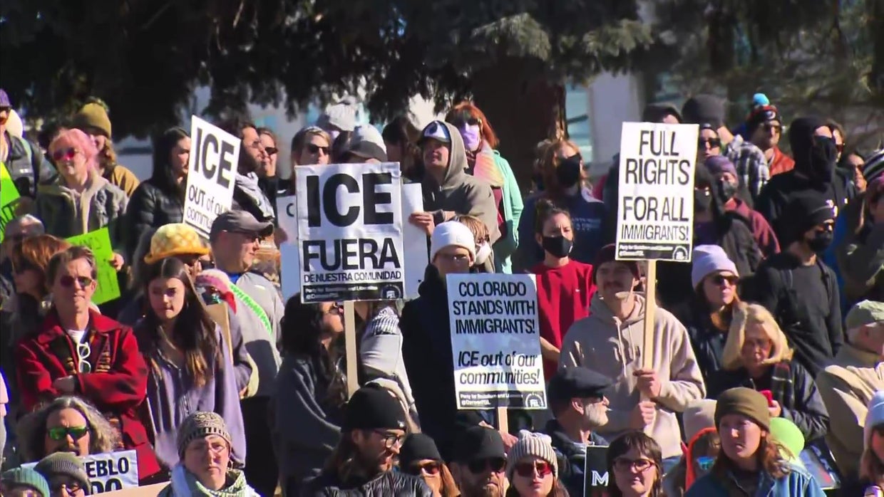 Protest over immigration operations in Denver