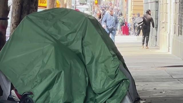 Tent on San Francisco Sidewalk 