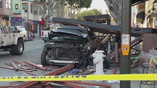 Napper Tandy parklet crash after police pursuit 