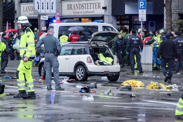 Car driven into group of people in Munich