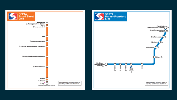 BSL and MFL maps for the Super Bowl parade 