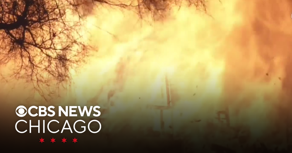 Vacant building collapses after fire - CBS Chicago