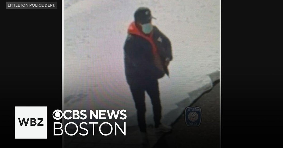 Man wanted for stealing iPhone package off porch in Littleton - CBS Boston