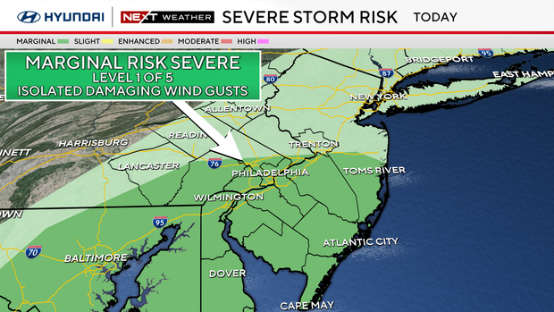 Severe storm risk 