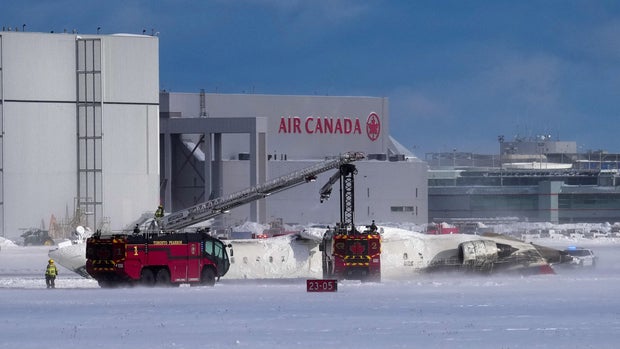 Delta Air Lines plane crash at Toronto Pearson International Airport in Mississauga