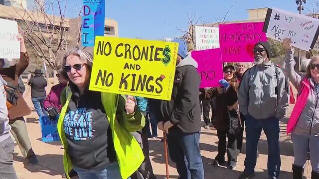 Dallas DOGE Trump protest 