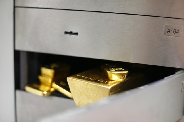 Gold Safe Deposit Box