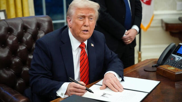 President Trump Signs Executive Orders At The White House 