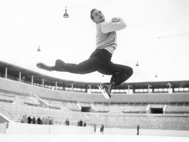 Button, Richard 'Dick' *18.07.1929 - Figure Skater, USA - portrait - 1950s 