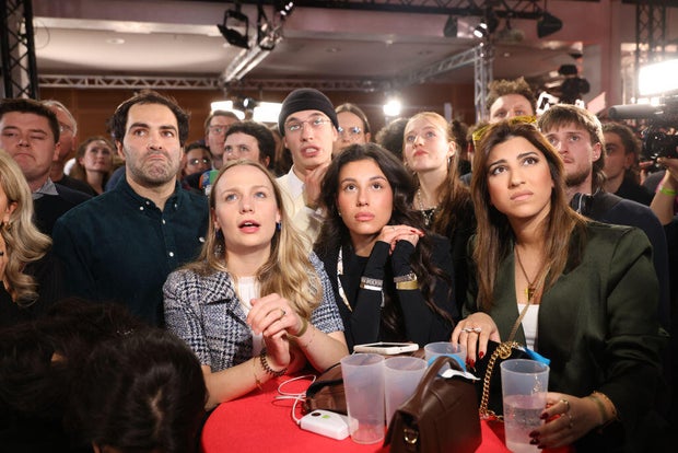 Election night response from SPD headquarters