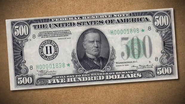 McKinley on the $500 bill