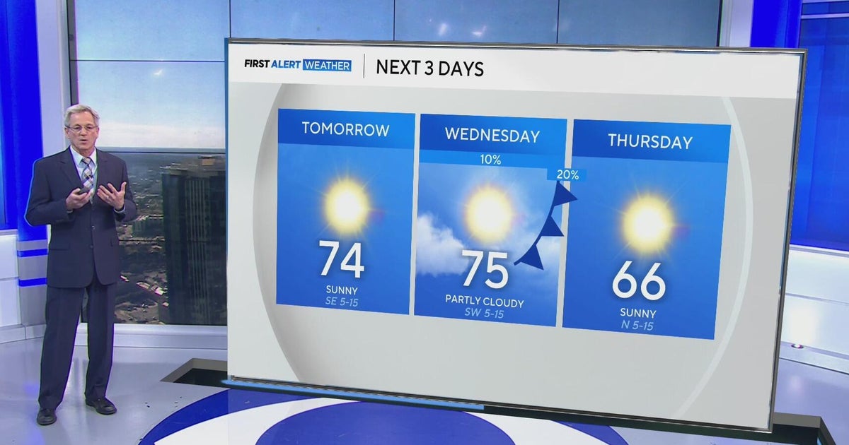 North Texas will be sunny with temperatures in the 70s before a mild ...