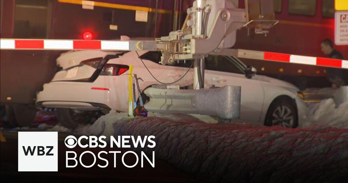 Driver suffers minor injuries after Commuter Rail train hits car in ...