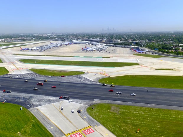Aerial View Of Midway Airport