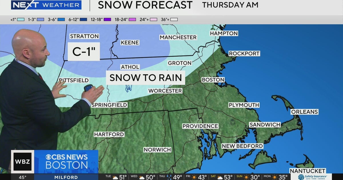 Next Weather: WBZ mid-day forecast for February 25, 2025 - CBS Boston