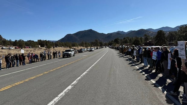 "Protect Your Parks Protest" at Colorado's Rocky Mountain National Park 