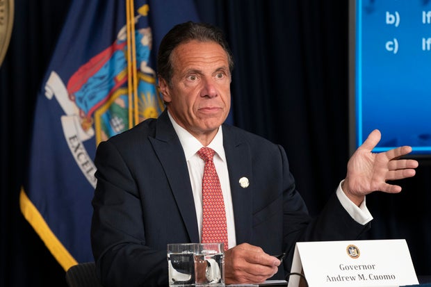 Governor Andrew Cuomo holds press briefing and makes