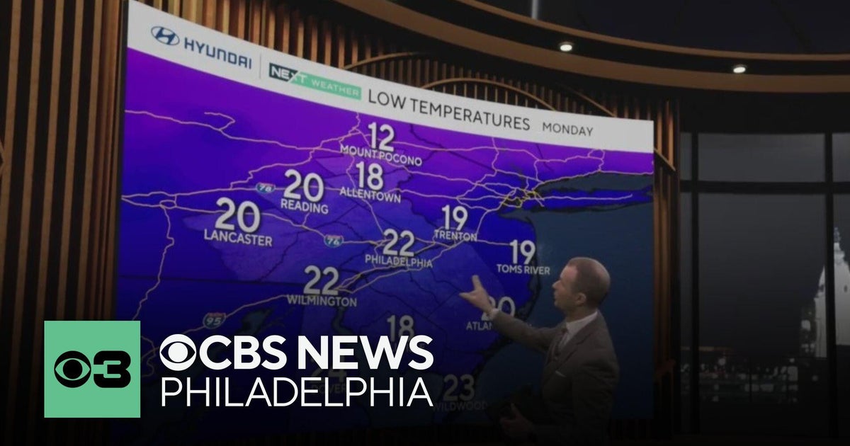 Breezy, cold Sunday night in Philadelphia region, chilly temps continue ...