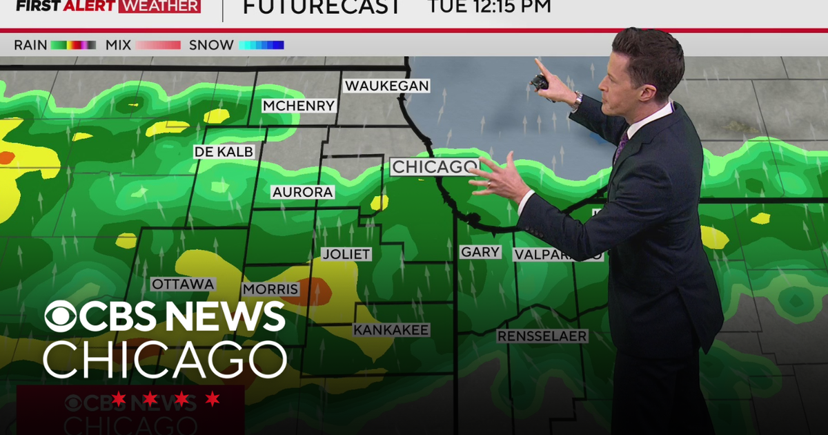Waves of rain in the Chicago area through Wednesday - CBS Chicago
