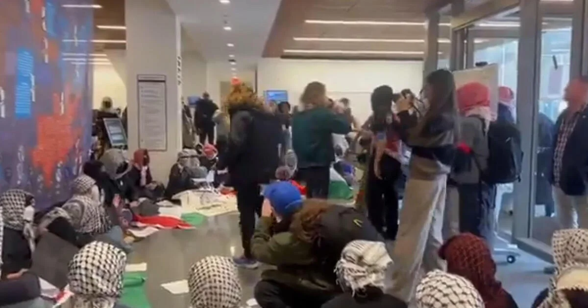 Arrests made after Pro-Palestinian protesters demonstrate in Barnard College library