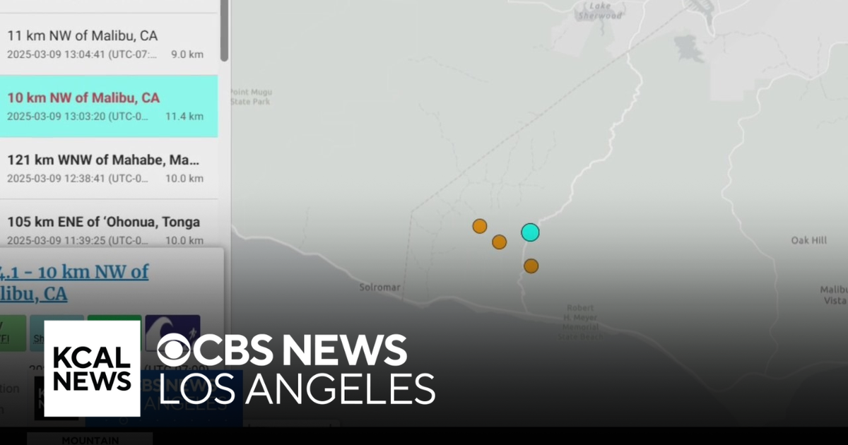 Westlake Village jolted by 4.1 magnitude earthquake - CBS Los Angeles