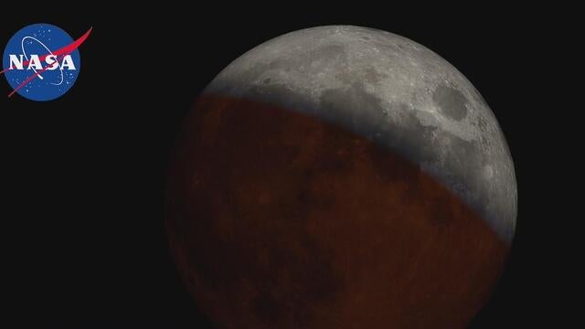 Blood moon total lunar eclipse 