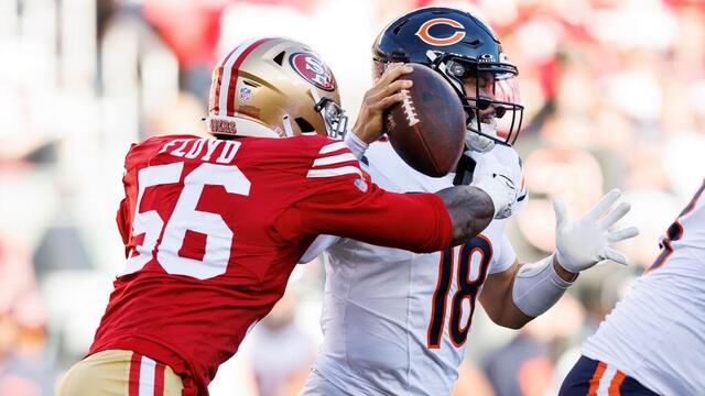 49ers defensive lineman Leonard Floyd 