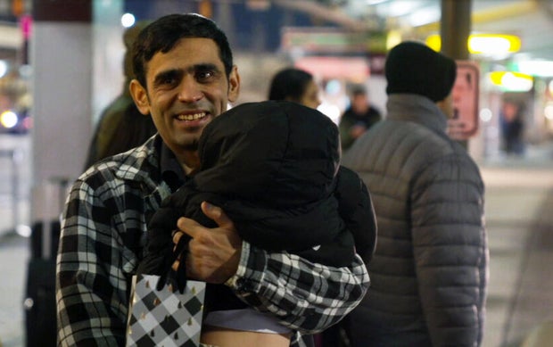 Tamim Satari is reunited with his son