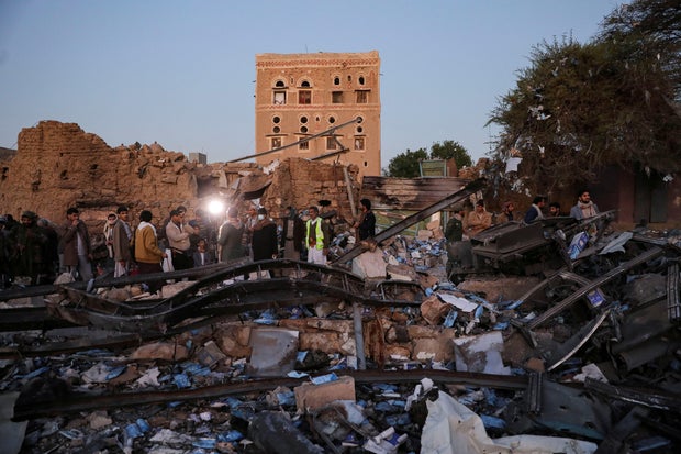 Aftermath of U.S. strikes in Sanaa