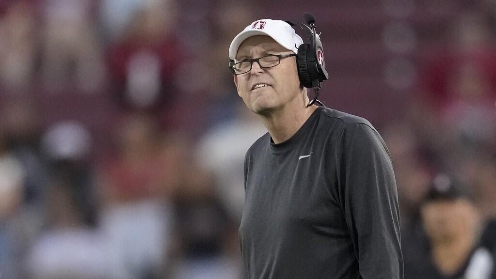 Stanford head coach Troy Taylor 