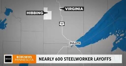 Cleveland Cliffs lays off 630 Iron Range steelworkers amid mine closures