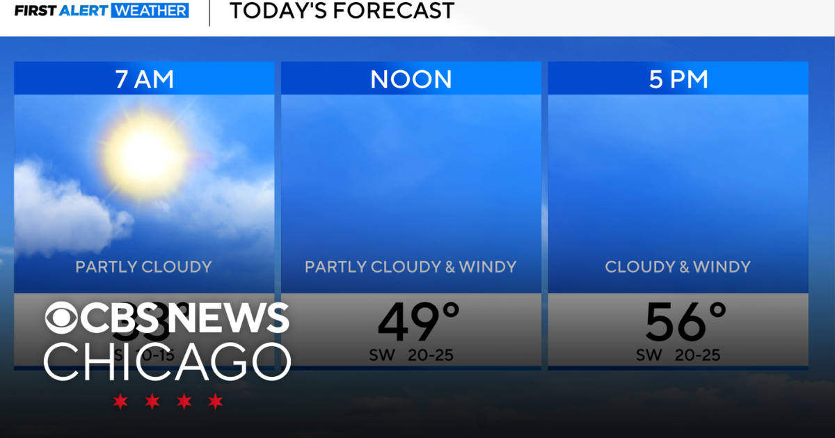 Windy and warmer on Friday in Chicago - CBS Chicago