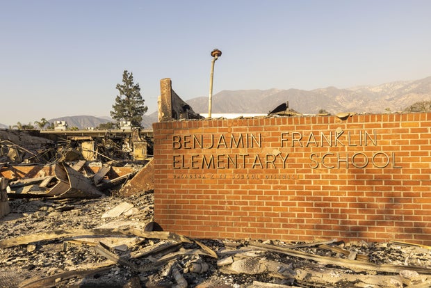 LA Fire Crews Make Strides In Fighting Blazes As Toll Climbs 